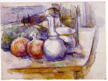 Haga click para ver la imagen ampliada still life with carafe sugar bowl bottle pomegranates and watermelon.jpg